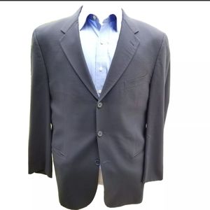 Joseph Abboud Mens 44R Regular 100% Wool Black